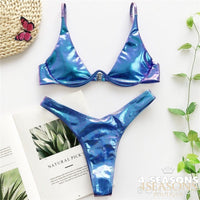 Azul Estampado
