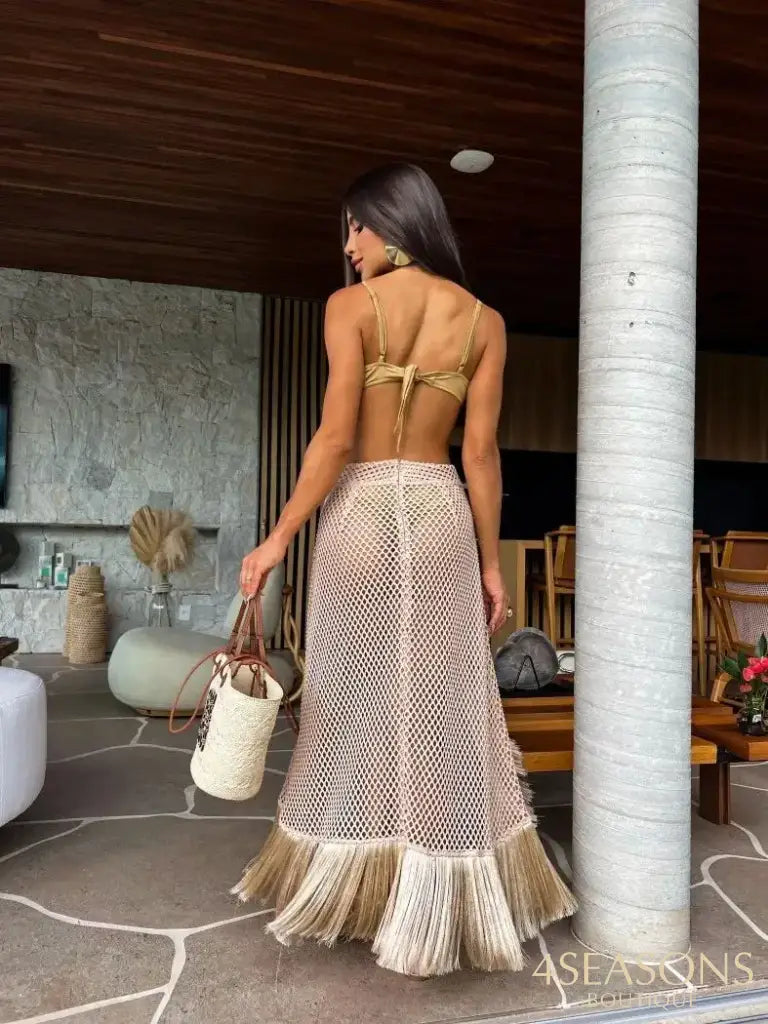 Conjunto 3 peças Biquíni+Saída Talismã