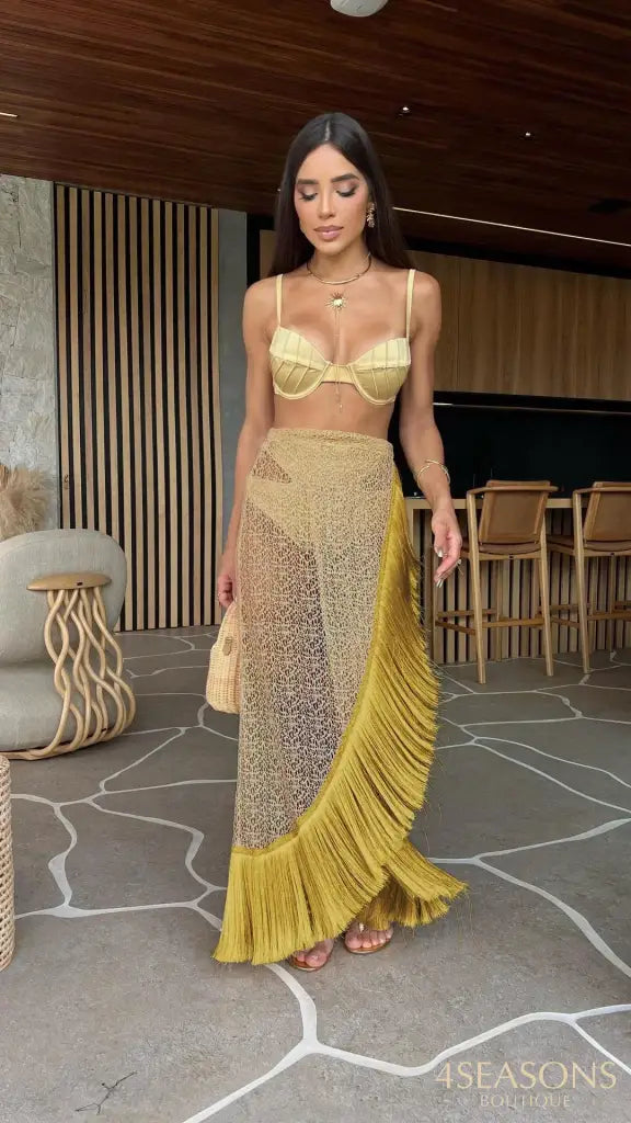 Conjunto Biquíni com Saída Eleonora (3 pçs)
