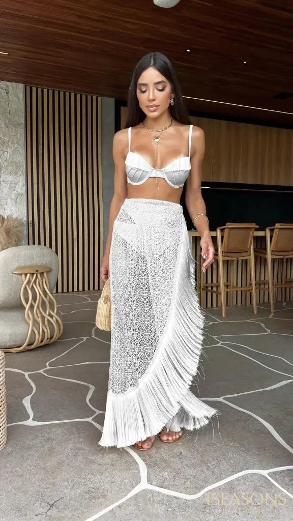 Conjunto Biquíni com Saída Eleonora (3 pçs)