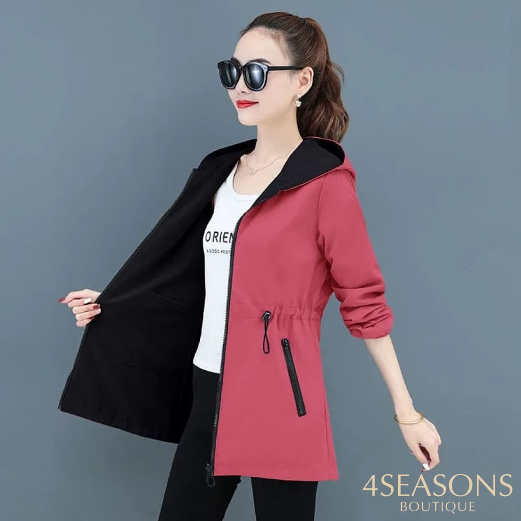 Jaqueta Parka Reversível Rosy
