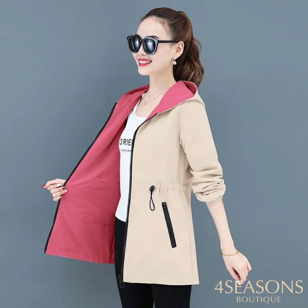 Jaqueta Parka Reversível Rosy