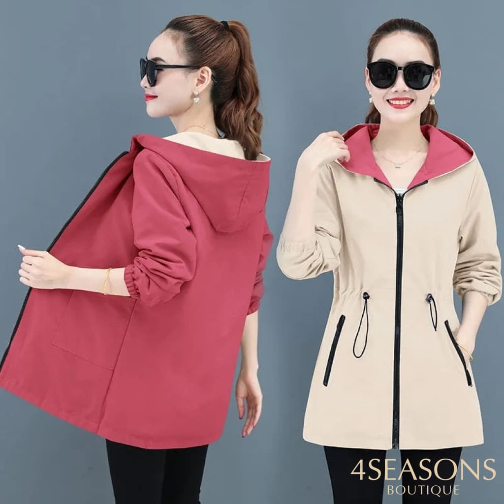 Jaqueta Parka Reversível Rosy