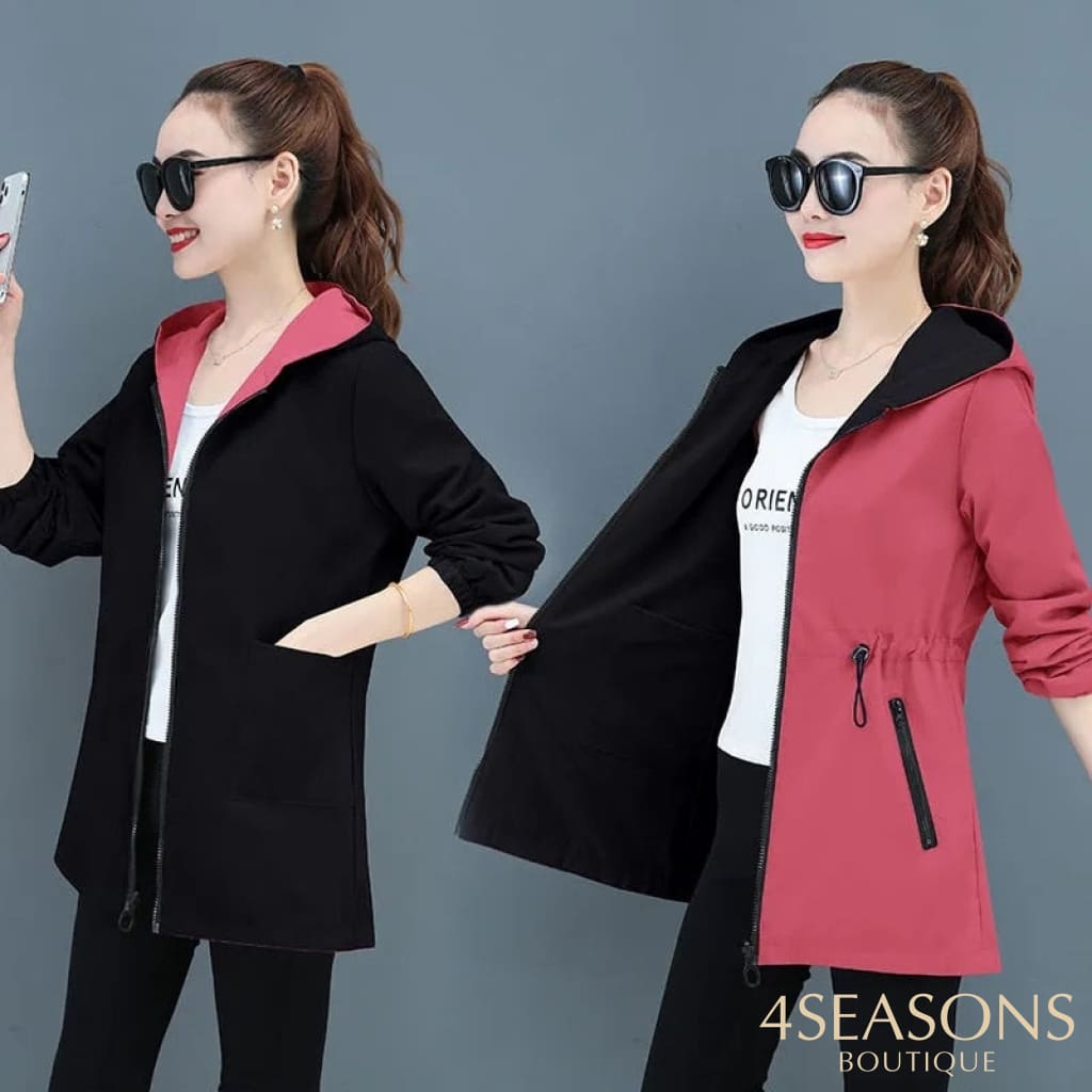 Jaqueta Parka Reversível Rosy