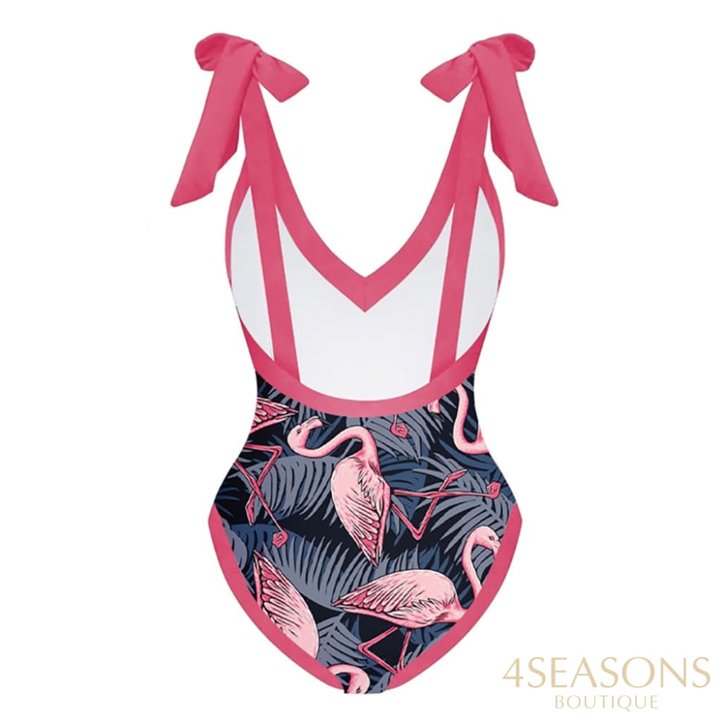 Maiô Flamingo + Pareô Grátis