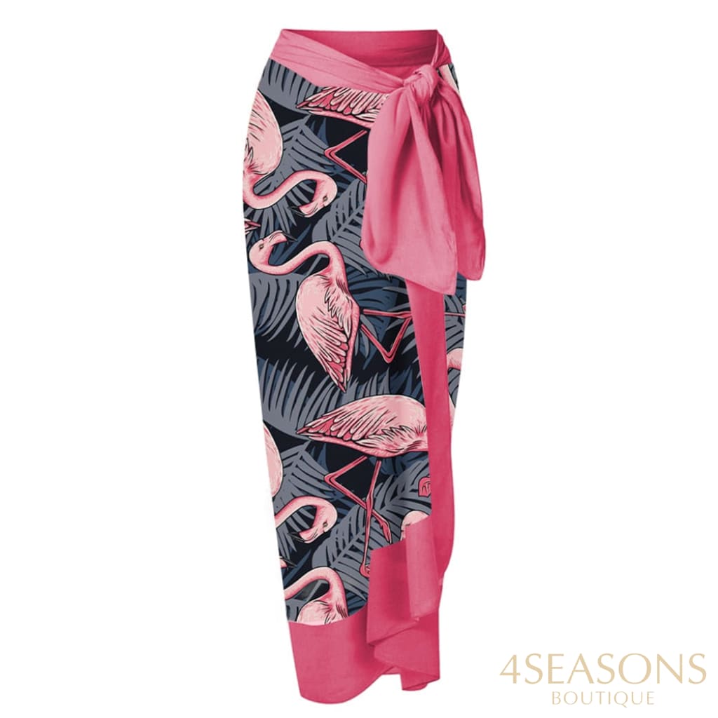 Maiô Flamingo + Pareô Grátis