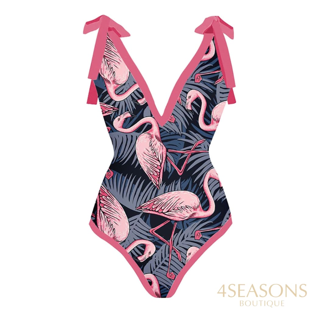 Maiô Flamingo + Pareô Grátis