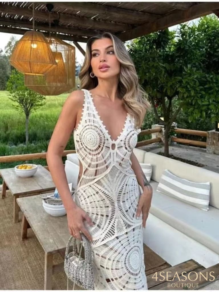 Vestido Crochê Idina