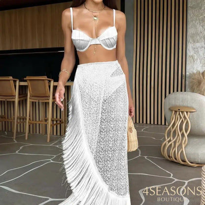 Conjunto Biquíni com Saída Eleonora (3 pçs)