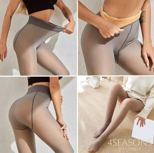 Meia Calça forrada em lã Frozen
